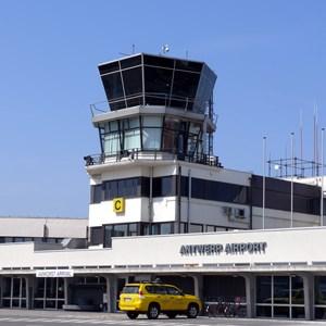 © Ad Meskens Wikimedia Commons Antwerp International Airport ATC Tower