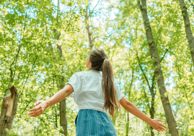 Young woman in the forest. Adobestock 373586987